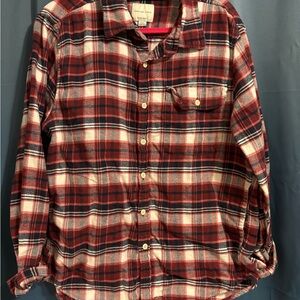 American Eagle Outfitters Pink Plaid Button Down Shirt
